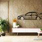 2001 Mitsubishi Evo V11 -  Detailed Silhouette Metal Wall Art