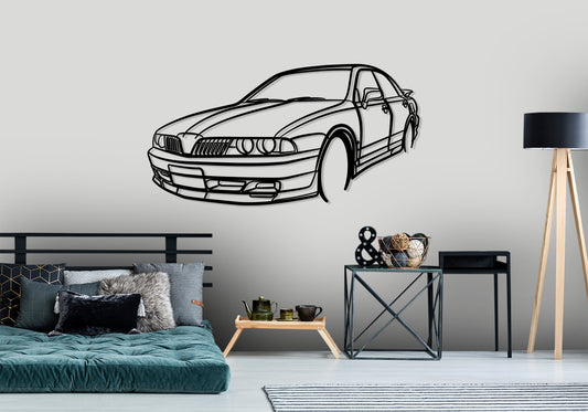 2002 Magna vrx - Front Angle Silhouette Metal Wall Art