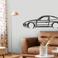 1990 Nissan 180SX - Detailed Silhouette Metal Wall Art