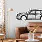 2008 Subaru Impreza WTX Hatchback - Detailed Silhouette Metal Wall Art