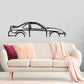 1998 Honda Prelude VTi R - Classic Silhouette Metal Wall Art