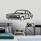 1972 LJ Torana Front Angle Silhouette Metal Wall Art