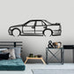 1998 R34 Nissan Skyline - Detailed Silhouette Metal Wall Art