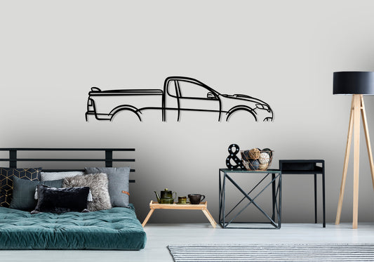 2010 Ford Falcon FG Ute XR6 Turbo 50th Anniversary - Classic Silhouette Metal Wall Art