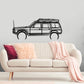 1993 Nissan GQ Patrol Y60 - Detailed Silhouette Metal Wall Art