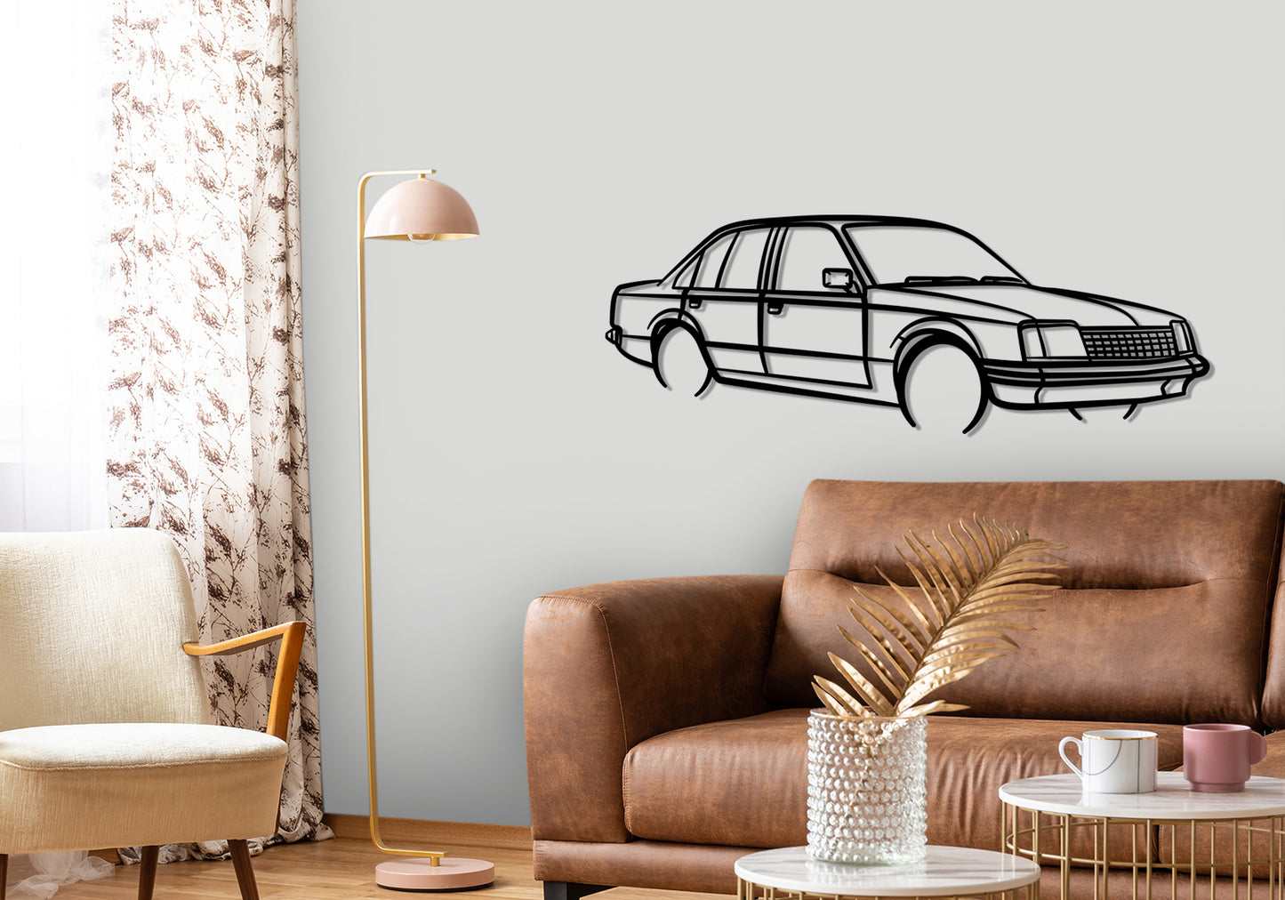 1980 Holden Commodore VC Angle Silhouette Metal Wall Art