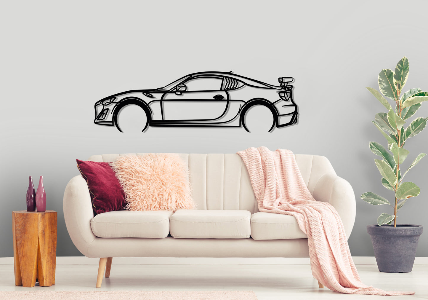 2014 Toyota 86 GTS - Classic Silhouette Metal Wall Art