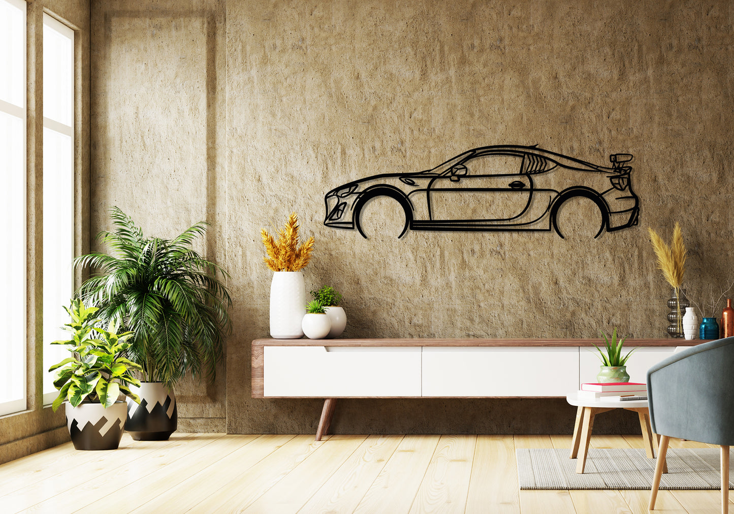 2014 Toyota 86 GTS - Classic Silhouette Metal Wall Art