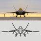 Your Custom Aircraft Silhouette Metal Wall Art