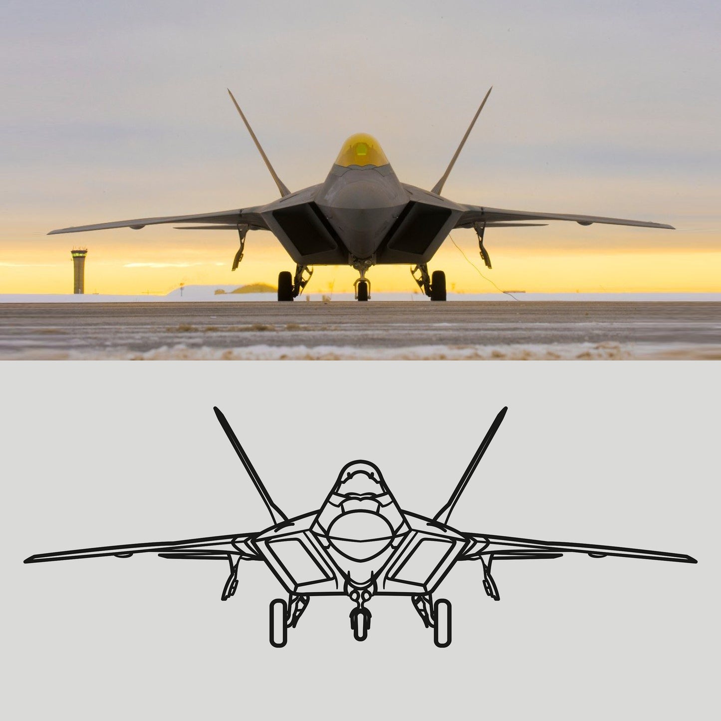 Your Custom Aircraft Silhouette Metal Wall Art