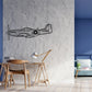 P-51-Mustang Silhouette Metal Wall Art