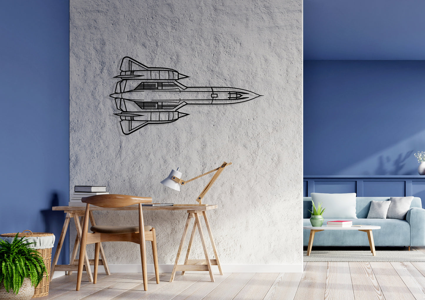 SR-71-Blackbird-(974) Silhouette Metal Wall Art