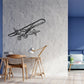 Super-Cub Silhouette Metal Wall Art