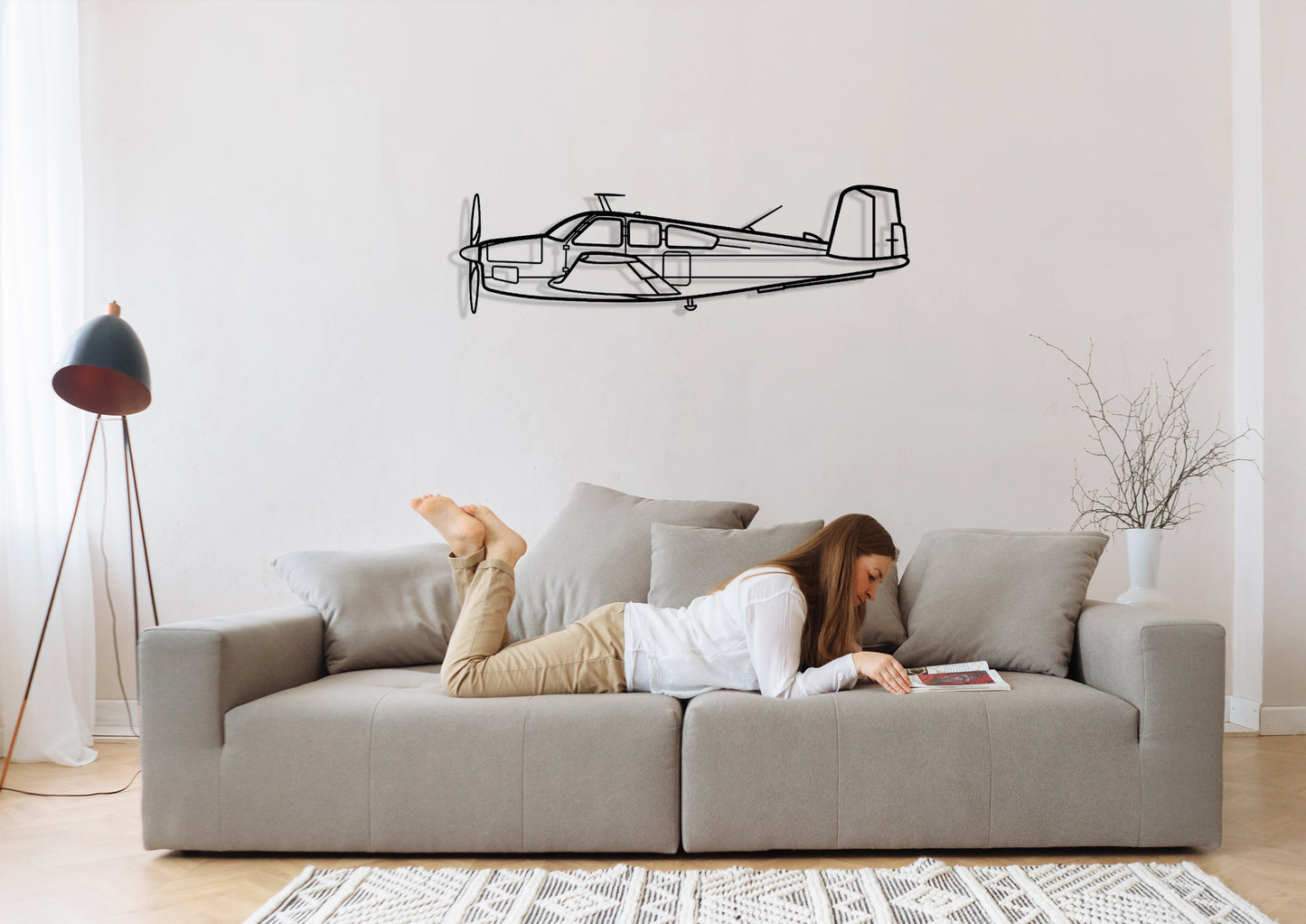 V35-Bonanza Silhouette Metal Wall Art