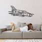 Vietnam-MiG 21 Silhouette Metal Wall Art