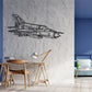 Vietnam-MiG 21 Silhouette Metal Wall Art