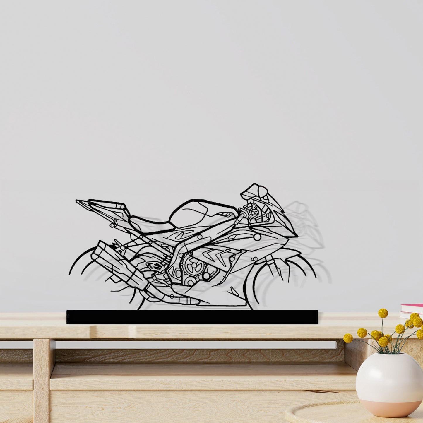 s1000rr Silhouette Metal Art Stand