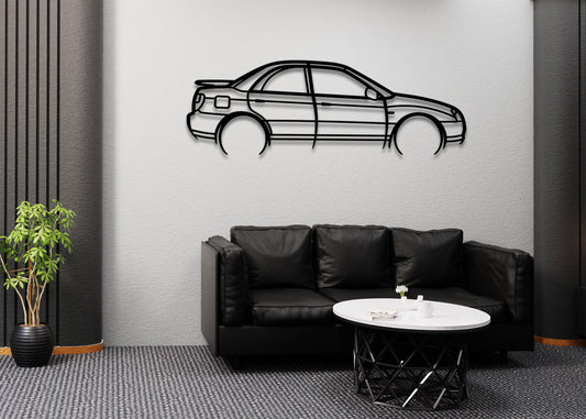 2004 Subaru Impreza RX Detailed Metal Wall Art