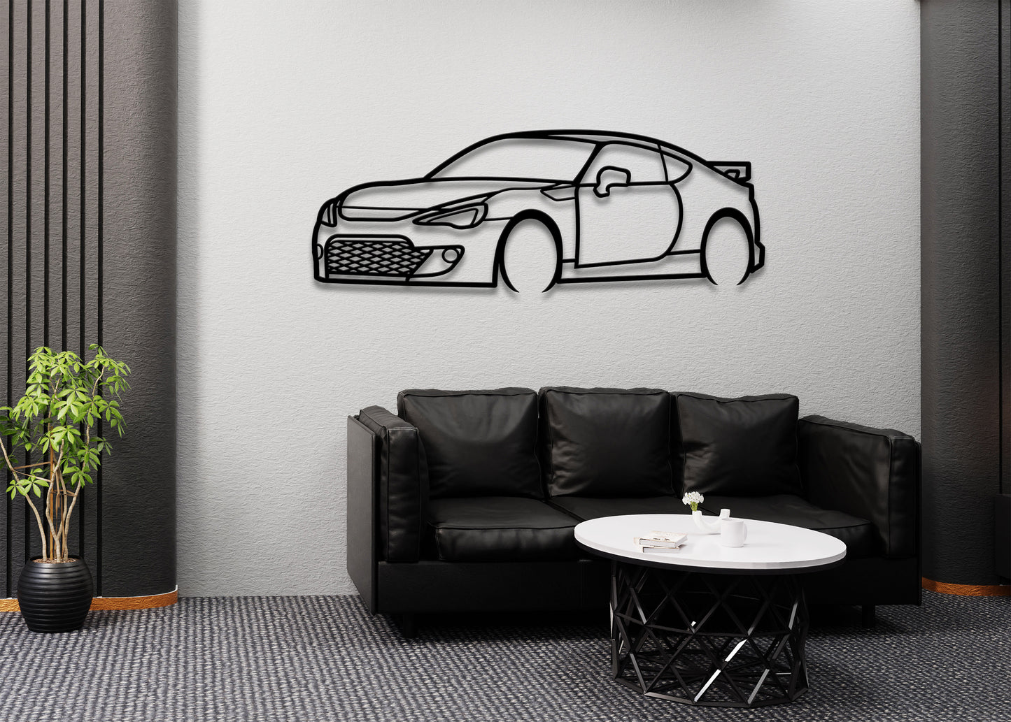 2014 Toyota 86 Front Angle Metal Wall Art