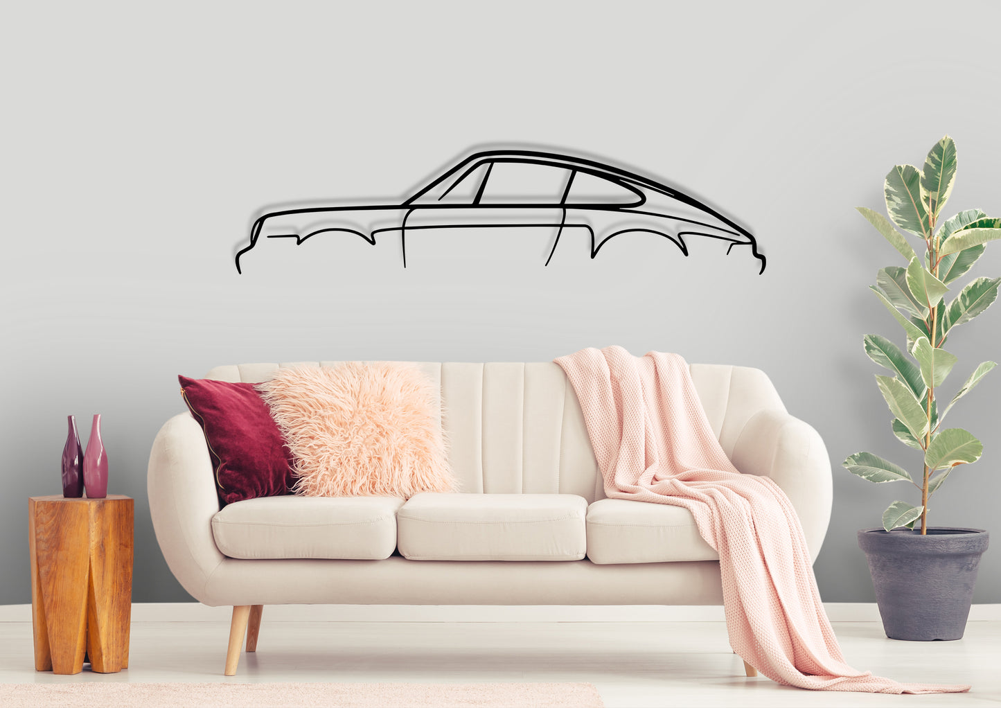 911 model 930 Classic Silhouette Metal Wall Art