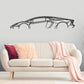 Aventador Classic Silhouette Metal Wall Art