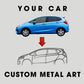 Your Custom Car Silhouette Metal Wall Art