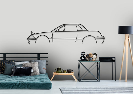 1994 Ford Capri XR2 Classic Silhouette Metal Wall Art