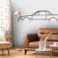 1994 Ford Capri XR2 Classic Silhouette Metal Wall Art