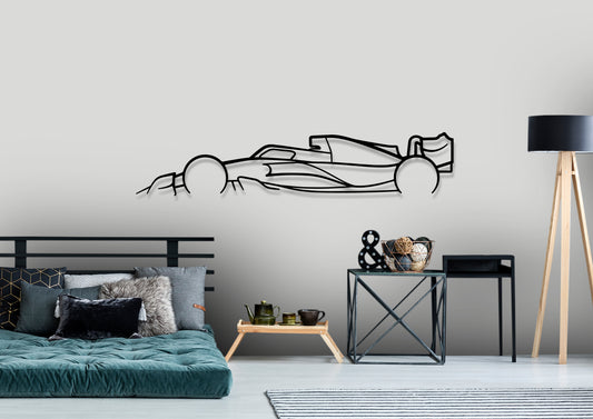 Formula One 2022 F1 Classic Silhouette Metal Wall Art