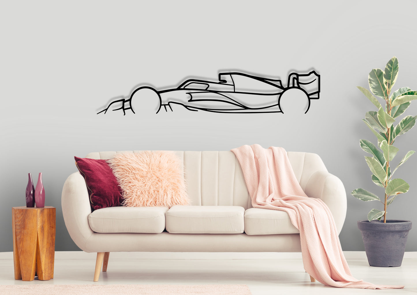 Formula One 2022 F1 Classic Silhouette Metal Wall Art