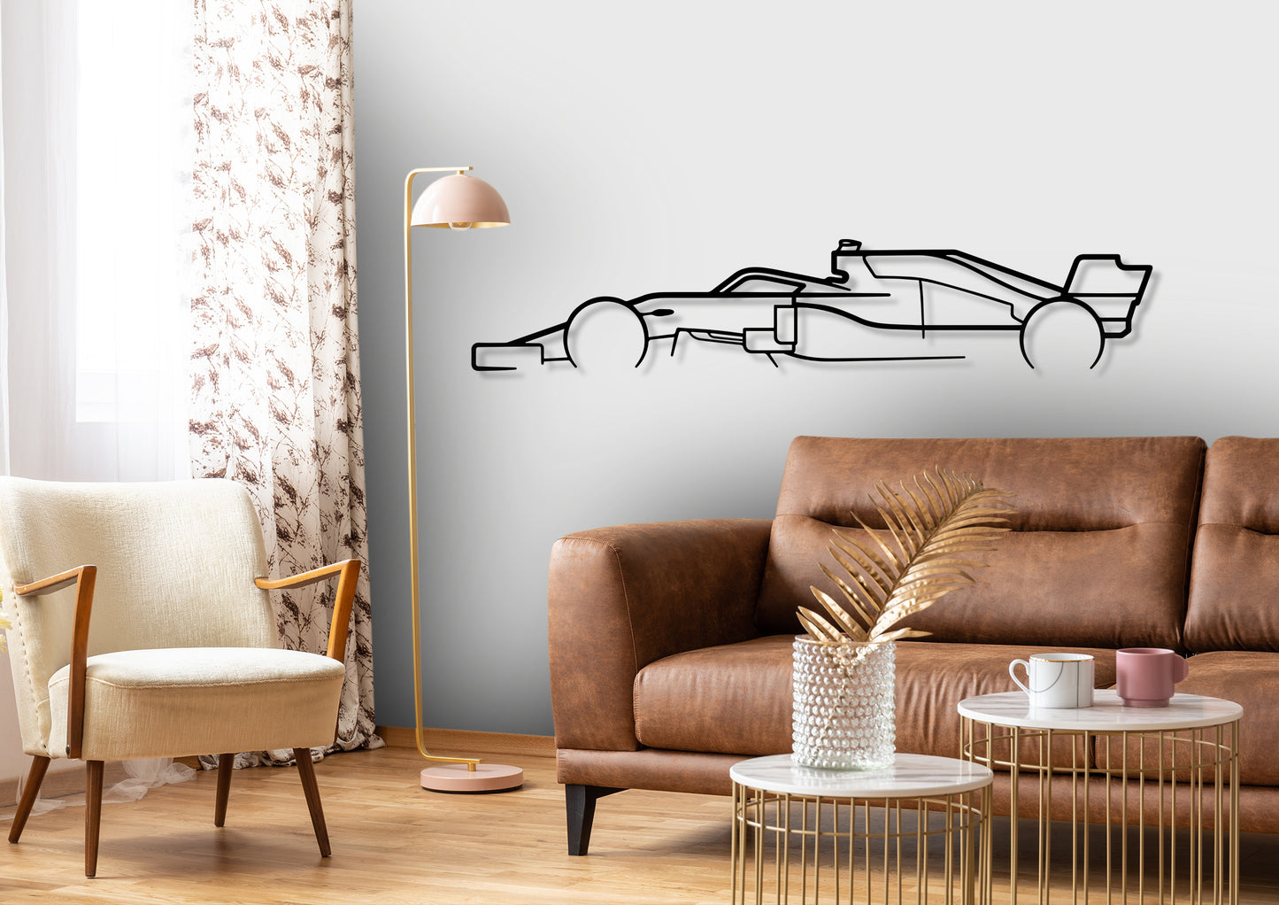 Formula One F1 Classic Silhouette Metal Wall Art