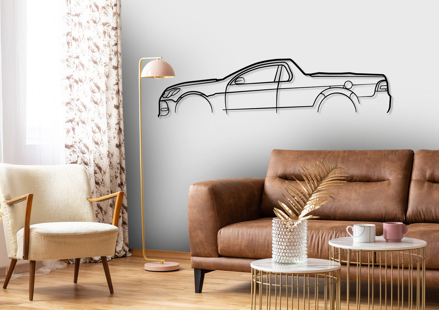 Holden Commodore SS-V Redline UTE Classic Silhouette Metal Wall Art