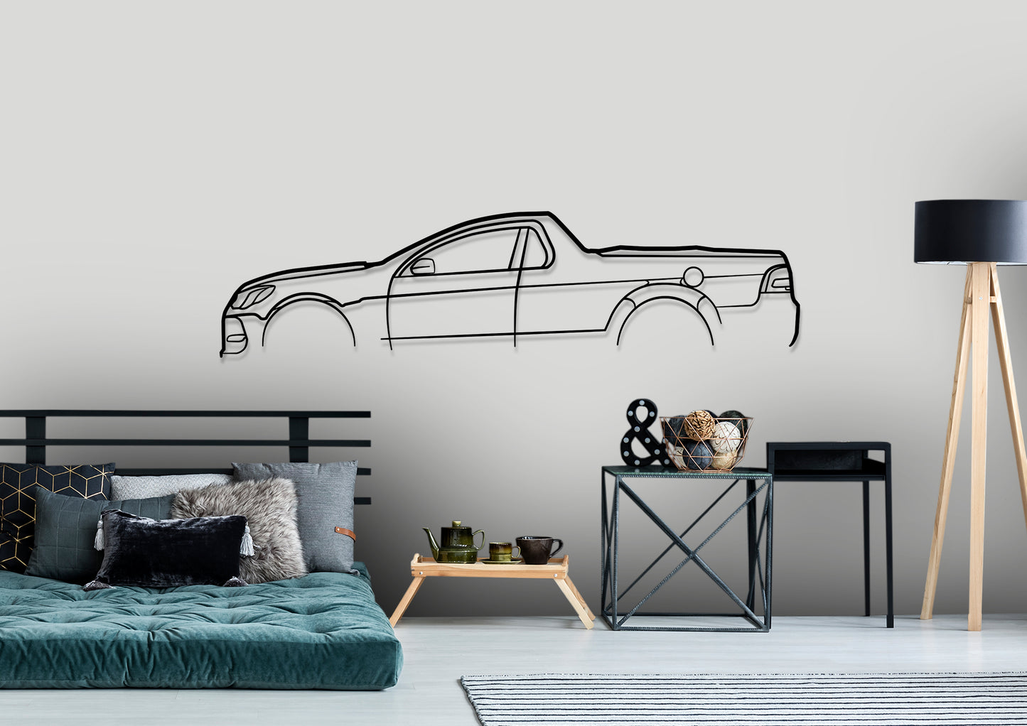 Holden Commodore SS-V Redline UTE Classic Silhouette Metal Wall Art