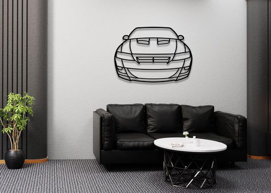 Holden HSV Club Sport 2000 Front Metal Silhuette Wall Art