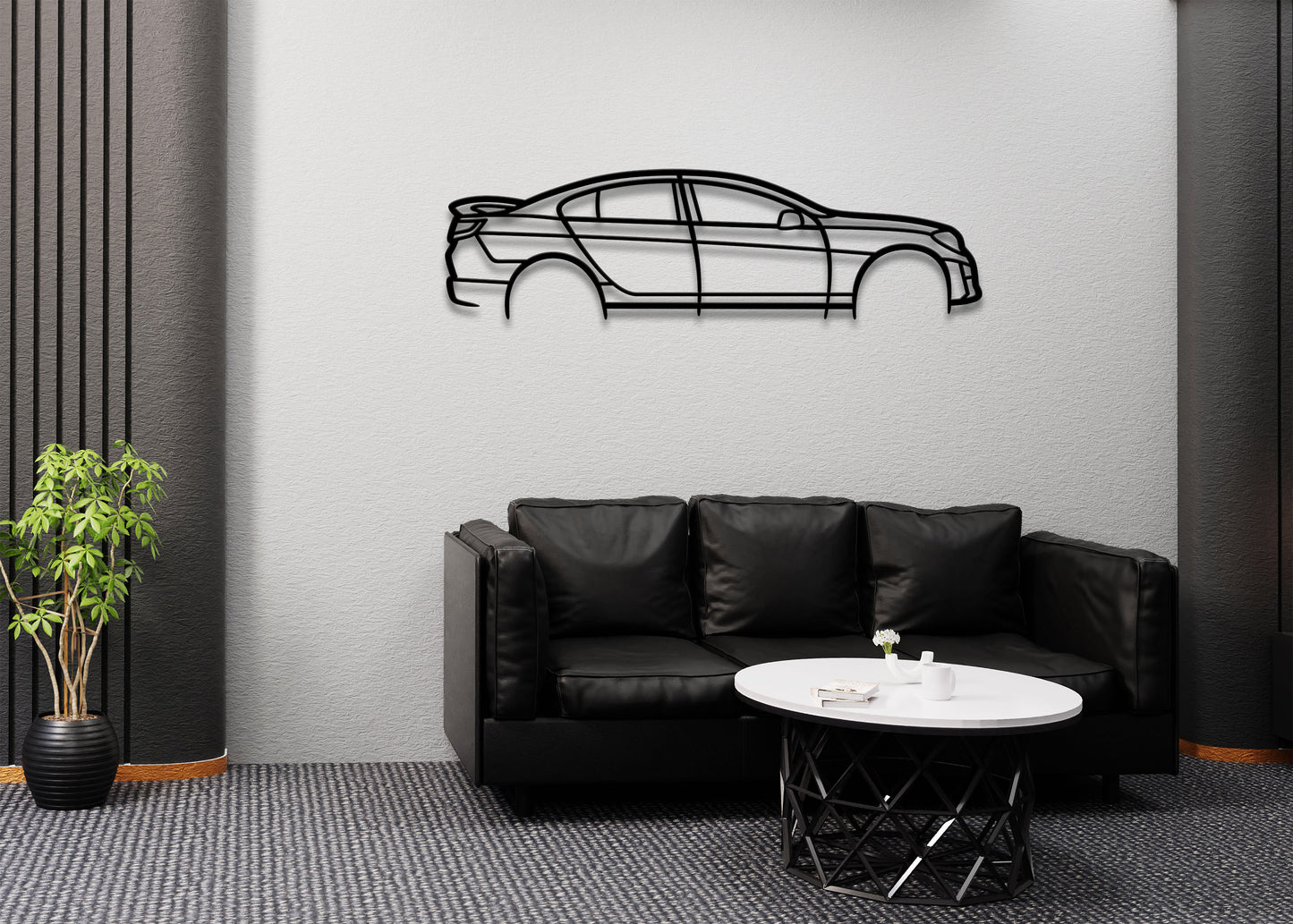 Holden HSV GTSR W1 2017 Detailed Silhuette Metal Wall Art