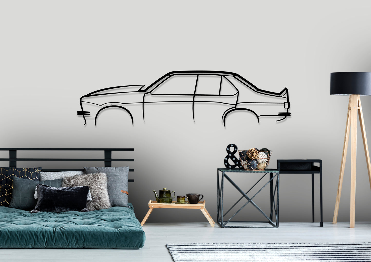 1976 Holden Torana SL/R 5000 Classic Silhouette Metal Wall Art