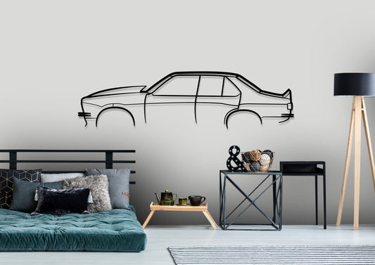 1976 Holden Torana SL/R 5000 Classic Silhouette Metal Wall Art