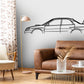 Impreza WRX STI GD Classic Silhouette Metal Wall Art