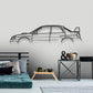 Impreza WRX STI GD Classic Silhouette Metal Wall Art