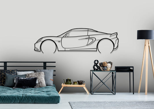 2012 Lotus Elise Series 3 Detailed Silhouette Metal Wall Art