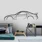 2001 MAZDA RX7 Classic Silhouette Metal Wall Art