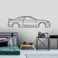 1997 Nissan R33 Skyline GTS-T Detailed Silhouette Metal Wall Art