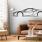 SF90 Stradale Detailed Silhouette Metal Wall Art