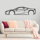 SF90 Stradale Detailed Silhouette Metal Wall Art