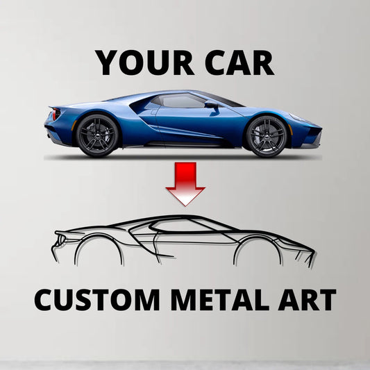 Your Custom Car Silhouette Metal Wall Art